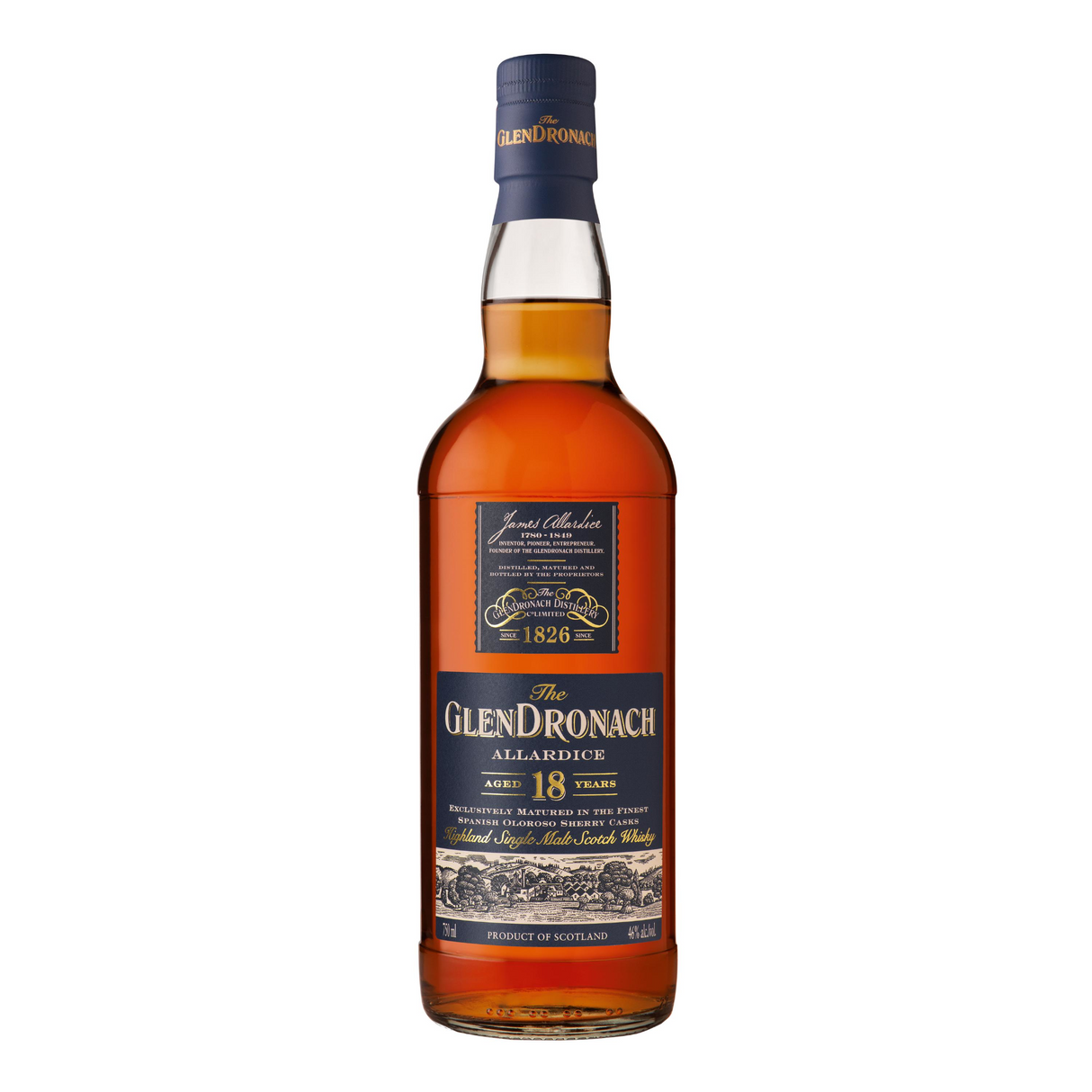 The GlenDronach 18 Year Old Single Malt Scotch Whiskey