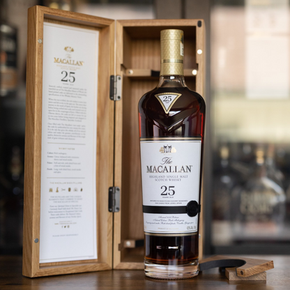 The Macallan 25 Year Old Single Malt Scotch Whiskey