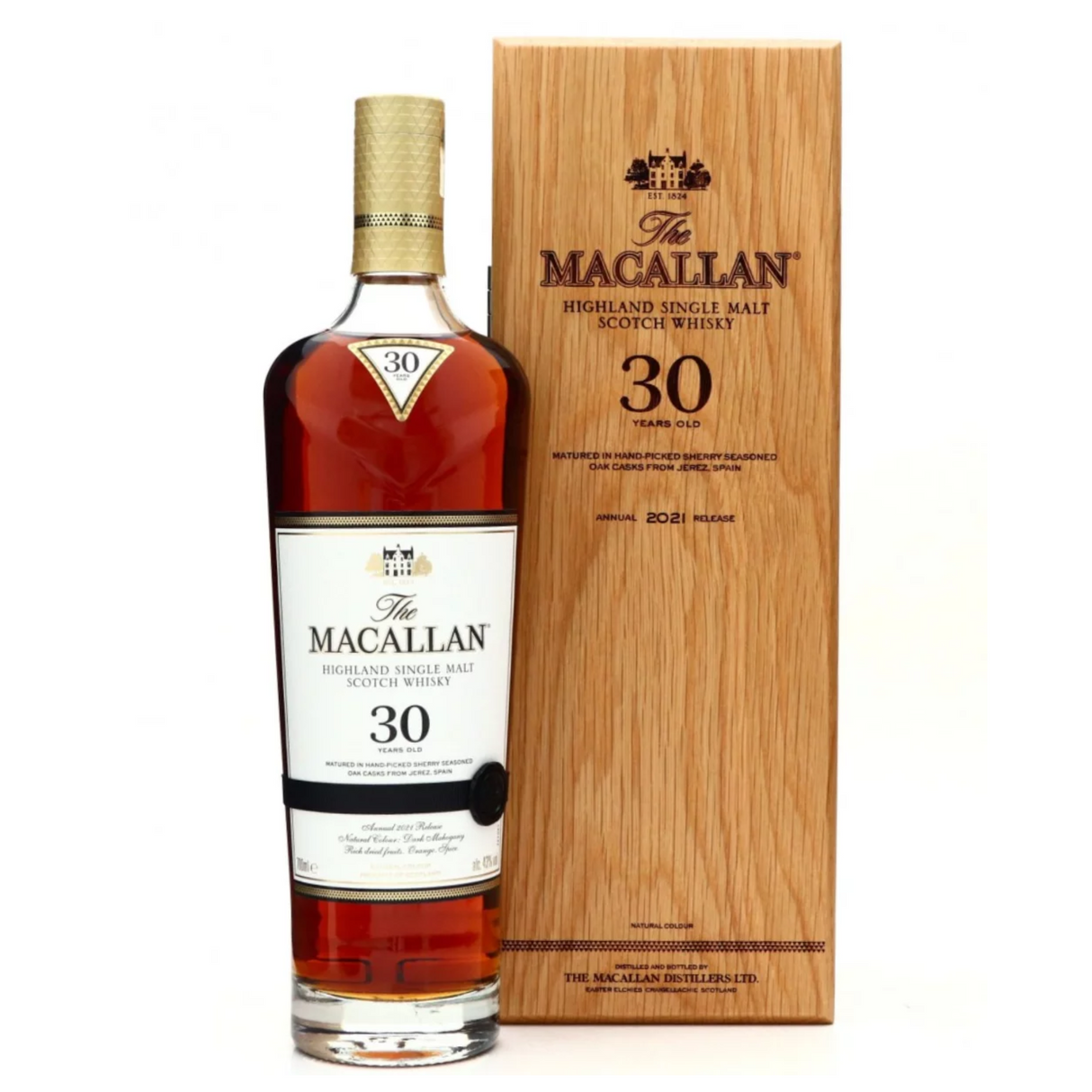 The Macallan 30 Year Old Sherry Oak Scotch Whiskey