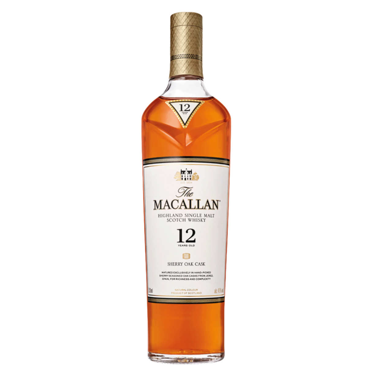 The Macallan 12 Year Old Sherry Oak Single Malt Scotch Whiskey