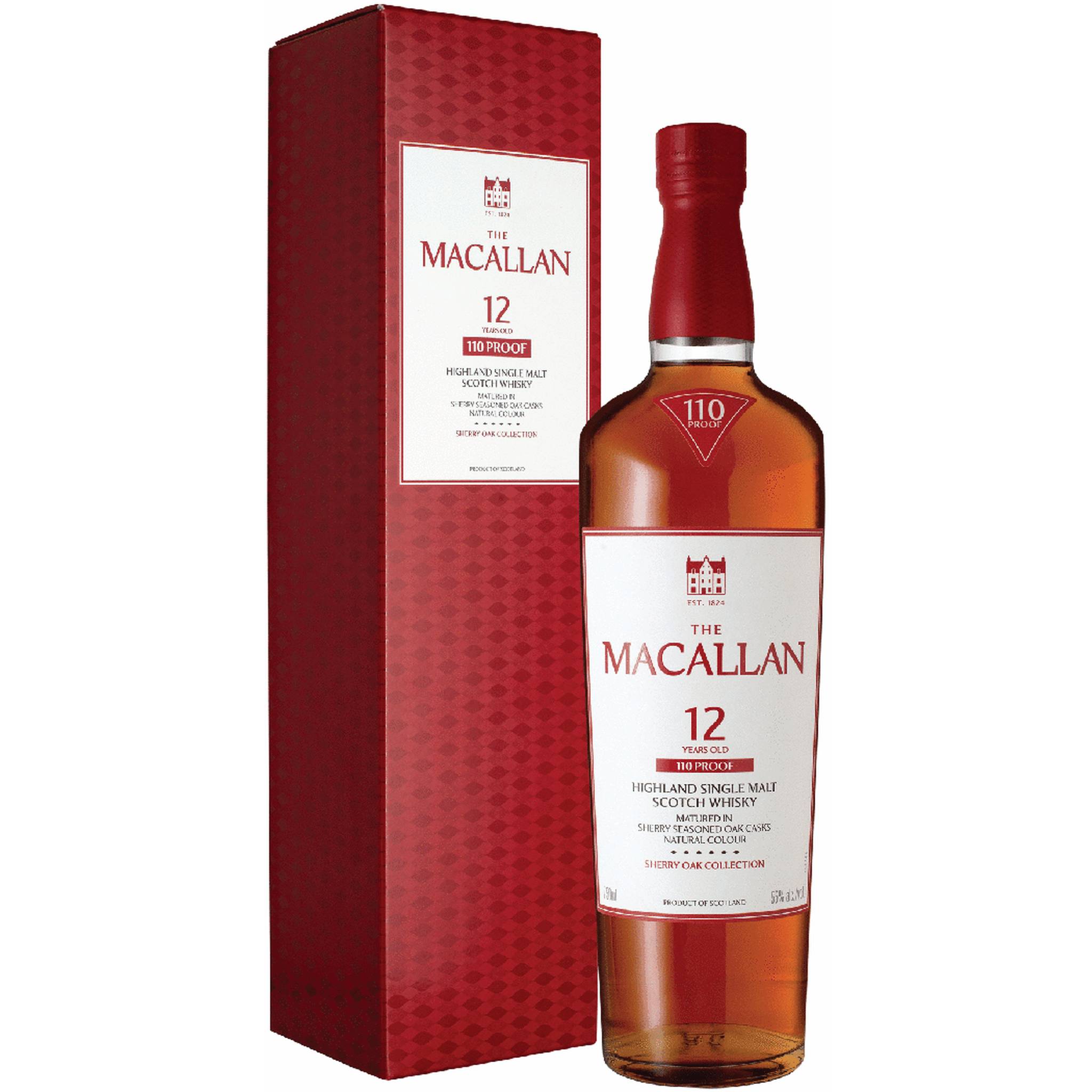 The Macallan 12 Years Old Sherry Oak 110 Proof Highland | LG