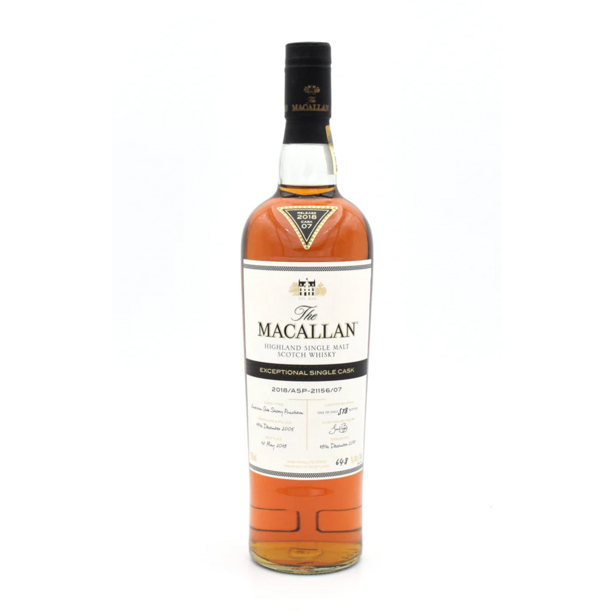 The Macallan Exceptional Single Cask 2018 - 21156 Single Malt Scotch Whiskey