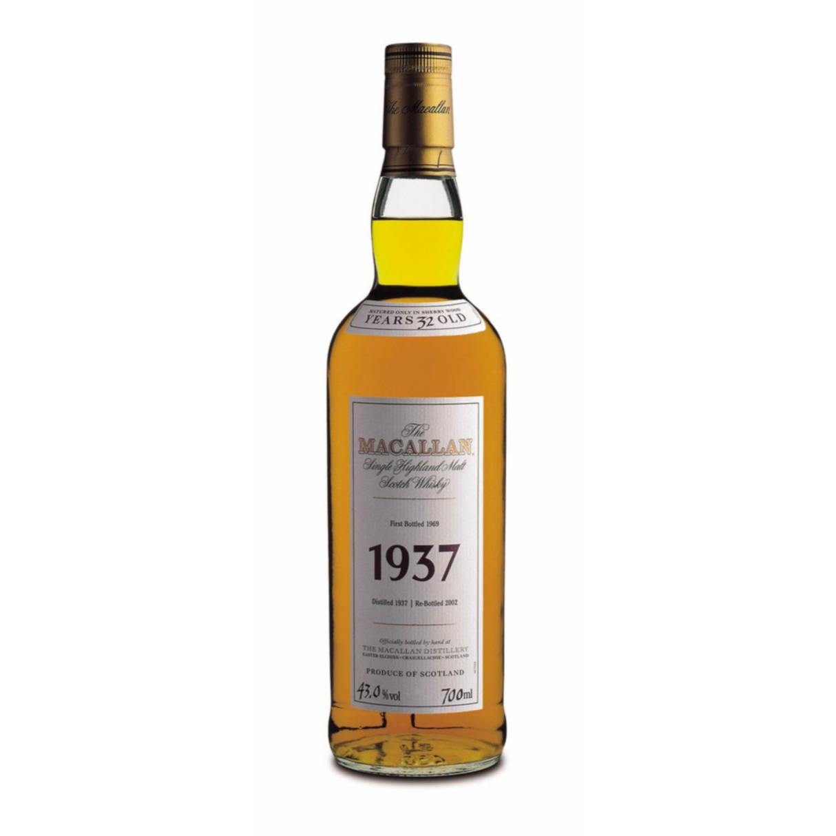 The Macallan Fine & Rare 1937 Vintage Single Malt Scotch Whiskey