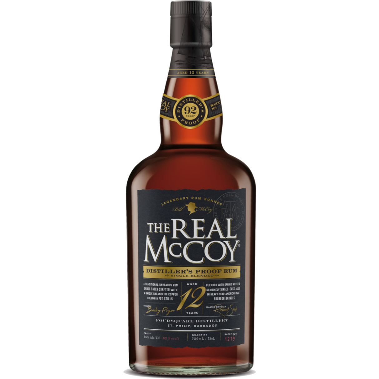 The Real Mccoy Aged Rum Single Blended 12 Year