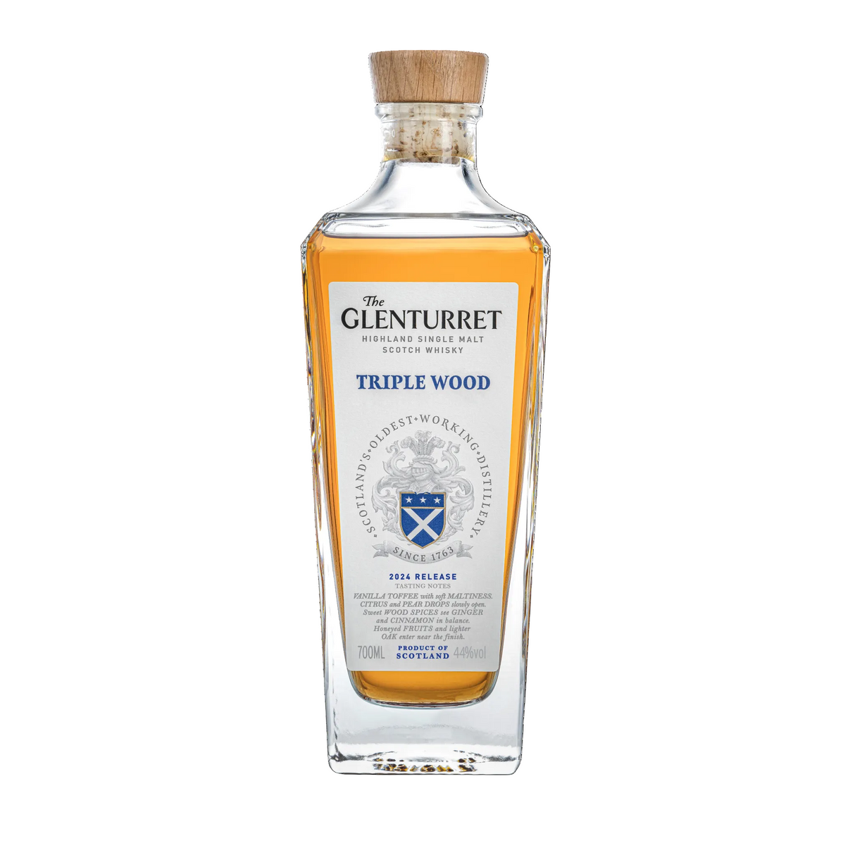 The Glenturret Triple Wood Highland Single Malt Scotch Whiskey Release 20241