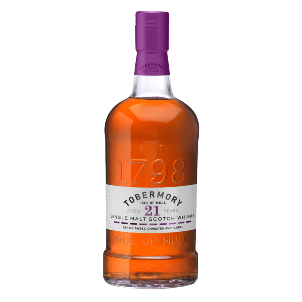 Tobermory Single Malt Scotch 21 Year Whiskey