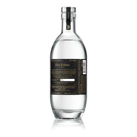 Tres Tribus Mezcal Tobala back label