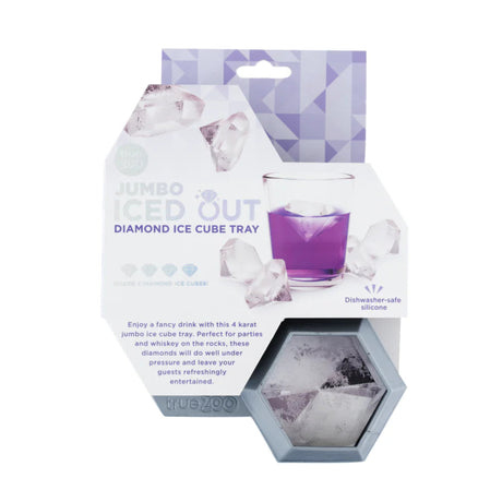TrueZoo Iced Out Jumbo Diamond Silicone Ice Cube Tray-4