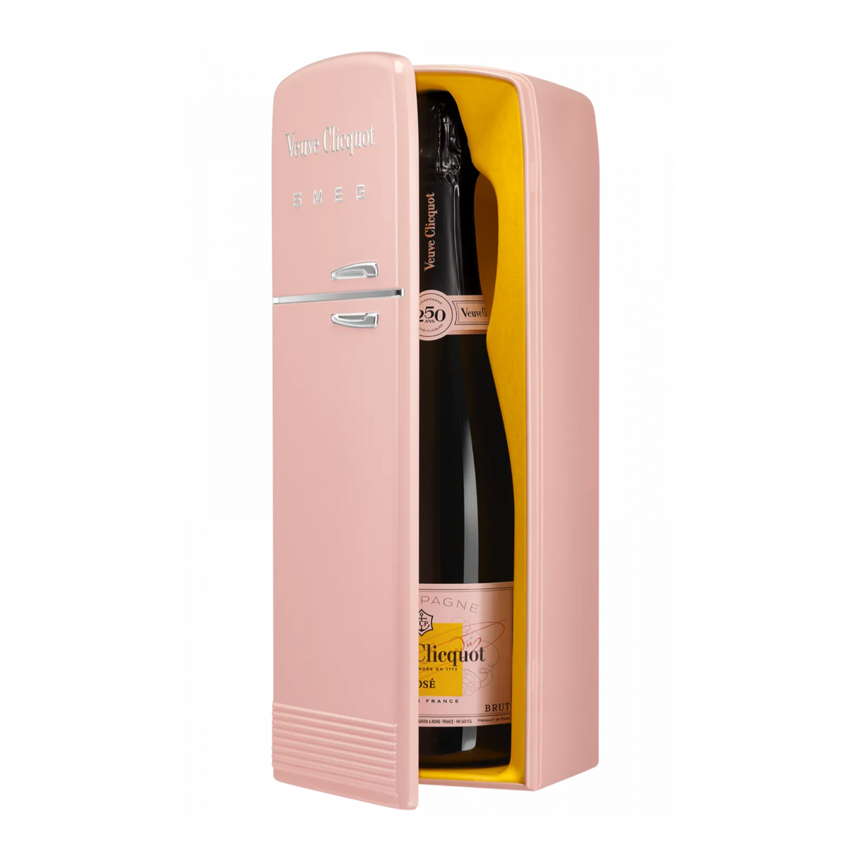 Veuve Clicquot Brut Rose With Smeg Fridge Gift Box