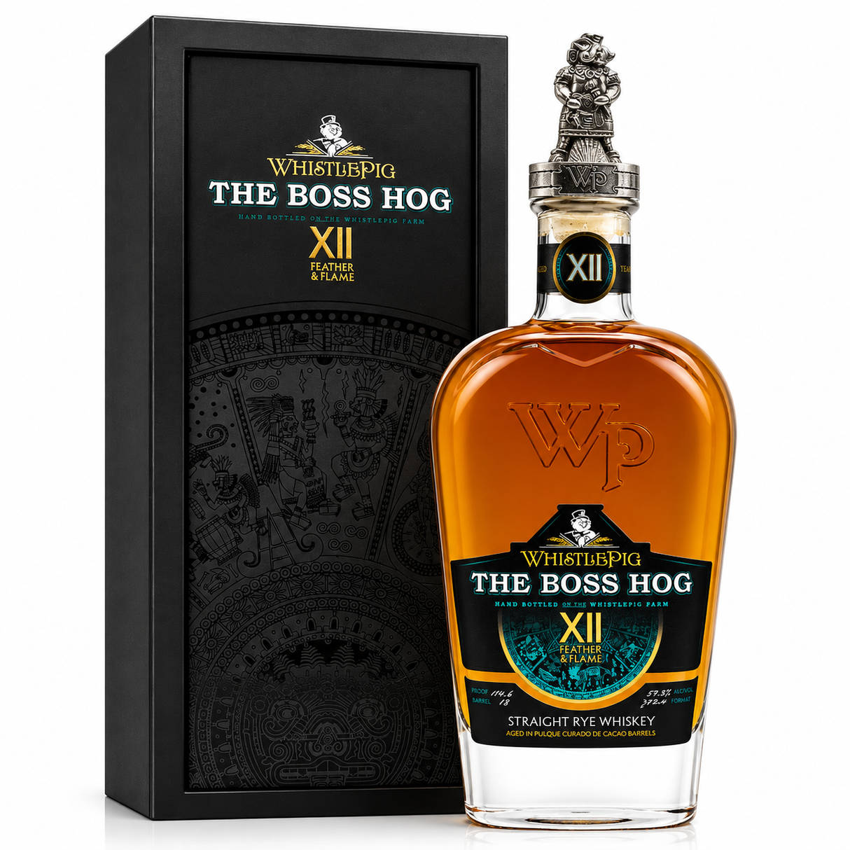 WhistlePig The Boss Hog XII Feather & Flame Straight Rye Whiskey 107.2 Proof
