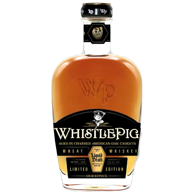 Whistlepig Gravestock Proof With Liquid Death Wheat Whiskey Limited Edition