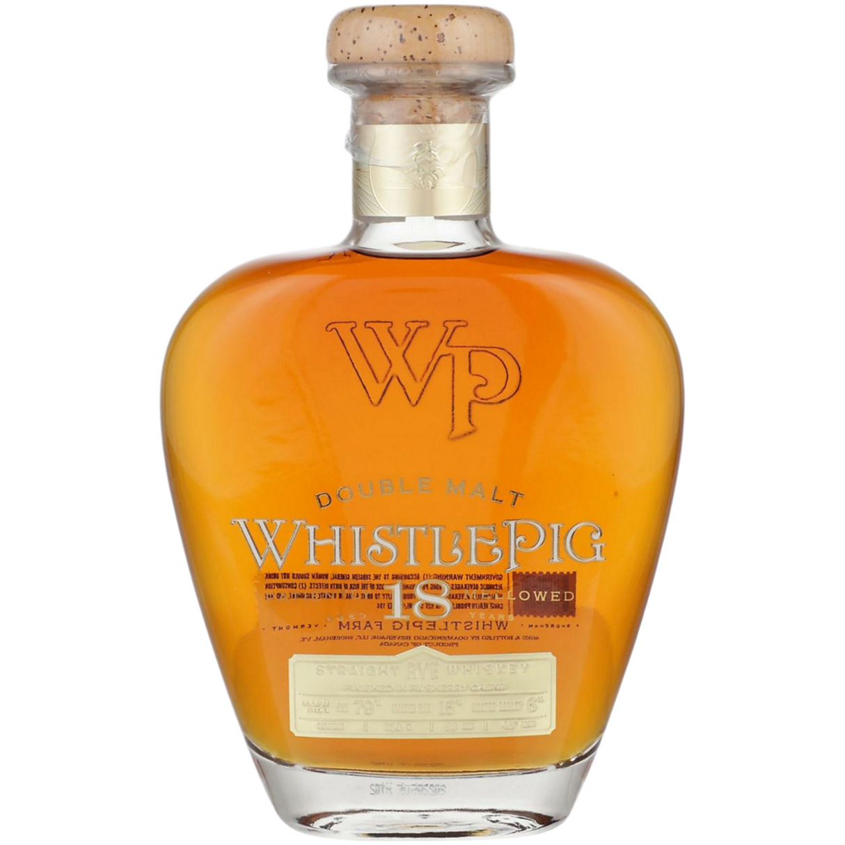 Whistlepig Rye 4Th Edition Double Malt Finished In PX Sherry Cask 18 Year Whiskey