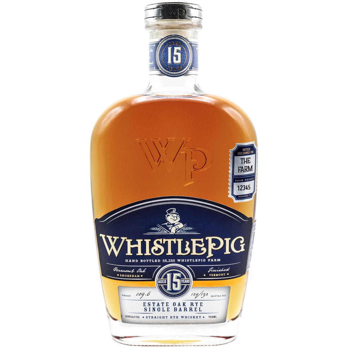 Whistlepig Straight Rye Whiskey Single Barrel 15 Year