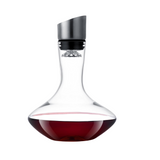 Wine Decanter Crystal Glass with Stainless Steel Pourer Lid