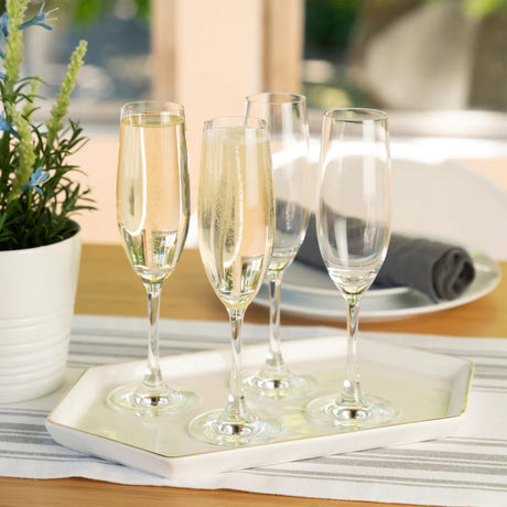 Wine Lovers Champagne Flute Glass, Set of 4-3