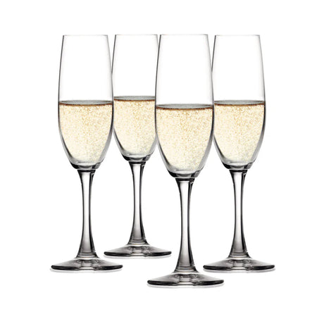 Wine Lovers Champagne Flute Glass, Set of 4