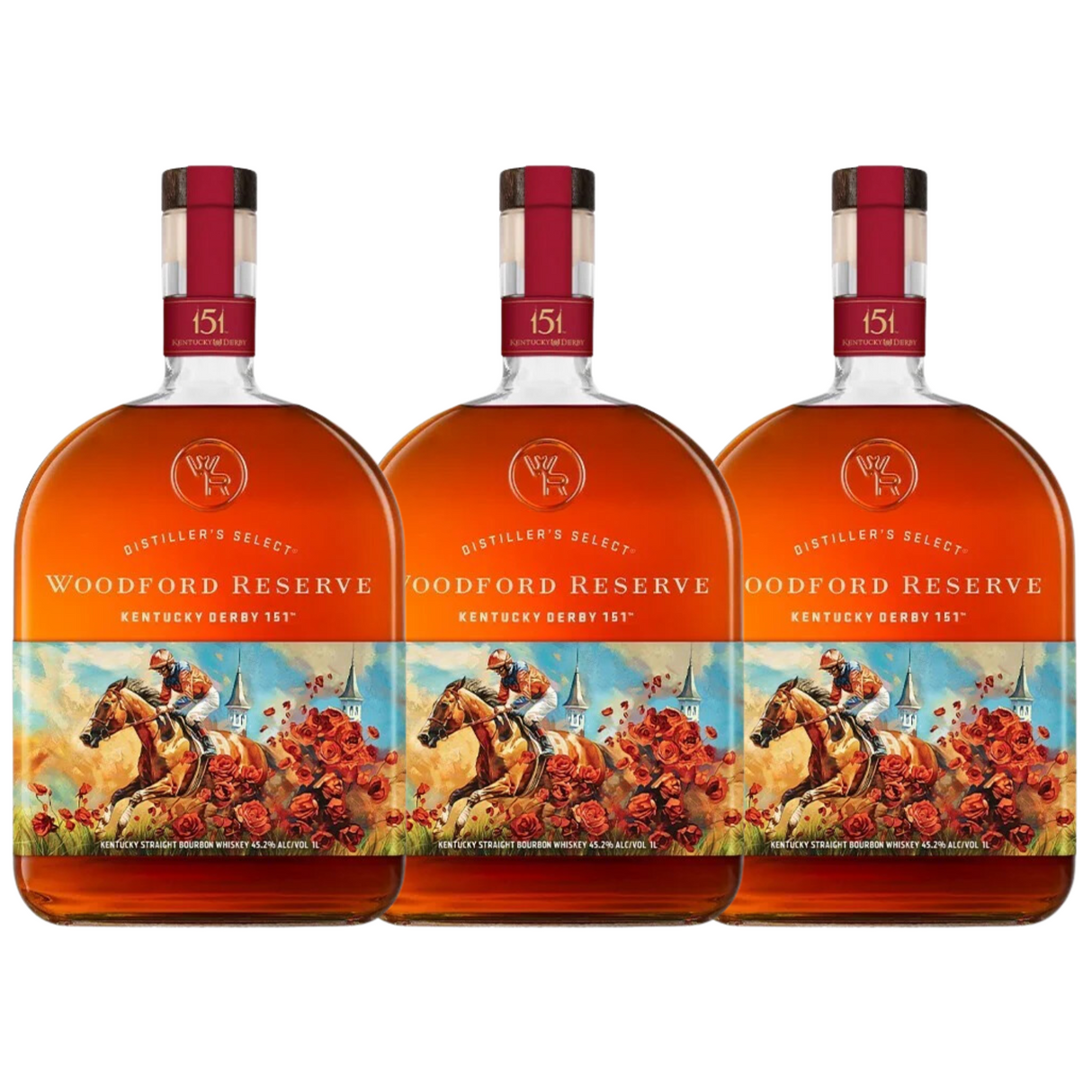 Woodford Reserve Kentucky Straight Bourbon Whiskey Kentucky Derby 151 Edition