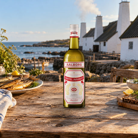 Aalborg Taffel Aquavit bornholm smokehouse - Liquor Geeks