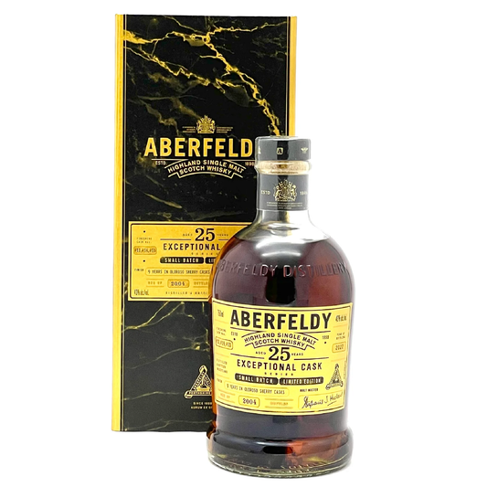 Aberfeldy Single Malt Scotch Exceptional Cask Series Small Batch 25 Yr 86 Limited Edition - Liquor Geeks