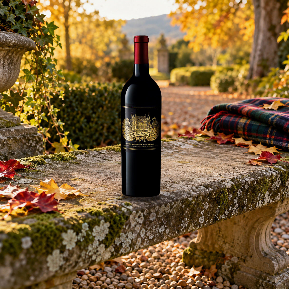 Chateau Palmer Margaux 2021 With Wood Box autumn garden bench - Liquor Geeks