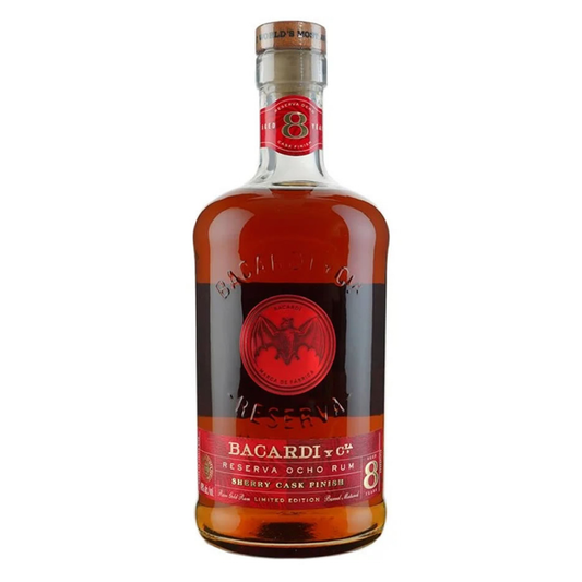 Bacardi Aged Rum Reserva Ocho Rum Sherry Cask Finish 8 Yr - Liquor Geeks