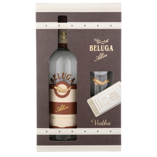 Beluga Vodka Noble Allure W/ Rocks Glass - Liquor Geeks