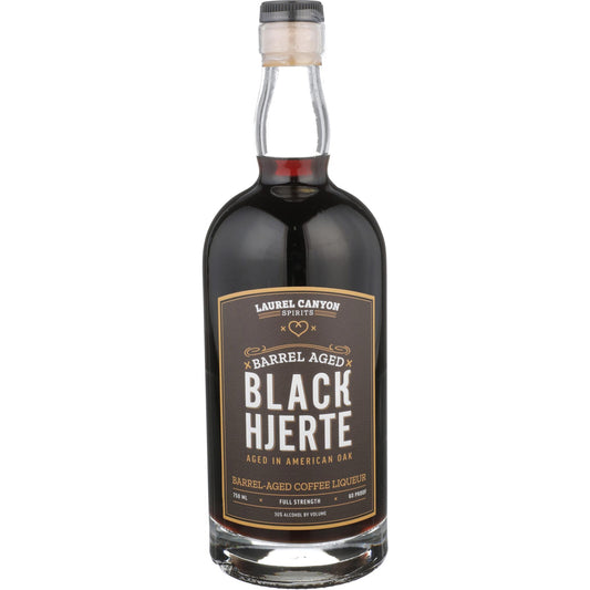 Black Hjerte Coffee Liqueur Barrel-Aged In Oak Bourbon Barrels - Liquor Geeks