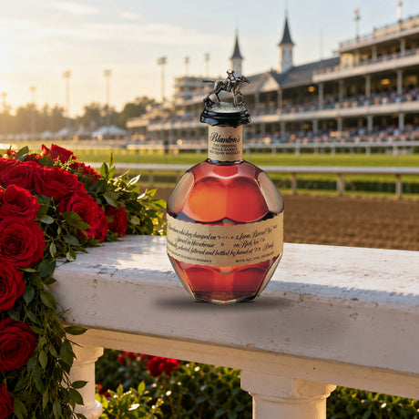 Blanton's Single Barrel Bourbon Whiskey 700mL winners circle roses - Liquor Geeks