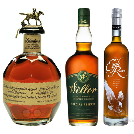 Blanton's, Weller Special Reserve & Eagle Rare 10