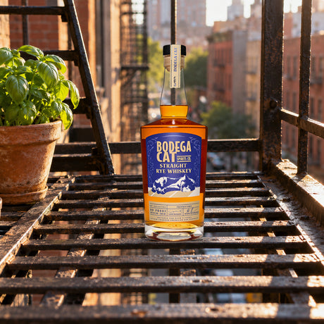 Bodega Cat Straight Rye Whiskey fire escape - Liquor Geeks