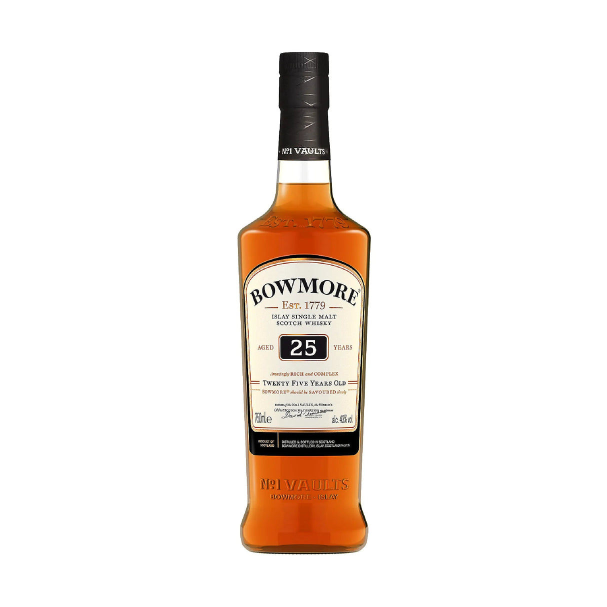 Bowmore Single Malt Scotch Small Batch Release 25 Year - Liquor Geeks