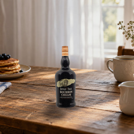 Buffalo Trace Distillery Bourbon Cream Liqueur brunch table - Liquor Geeks