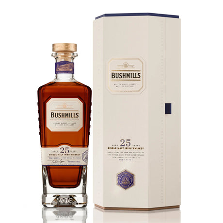 Bushmills Irish Singal Malt 25 Year Whiskey - Liquor Geeks