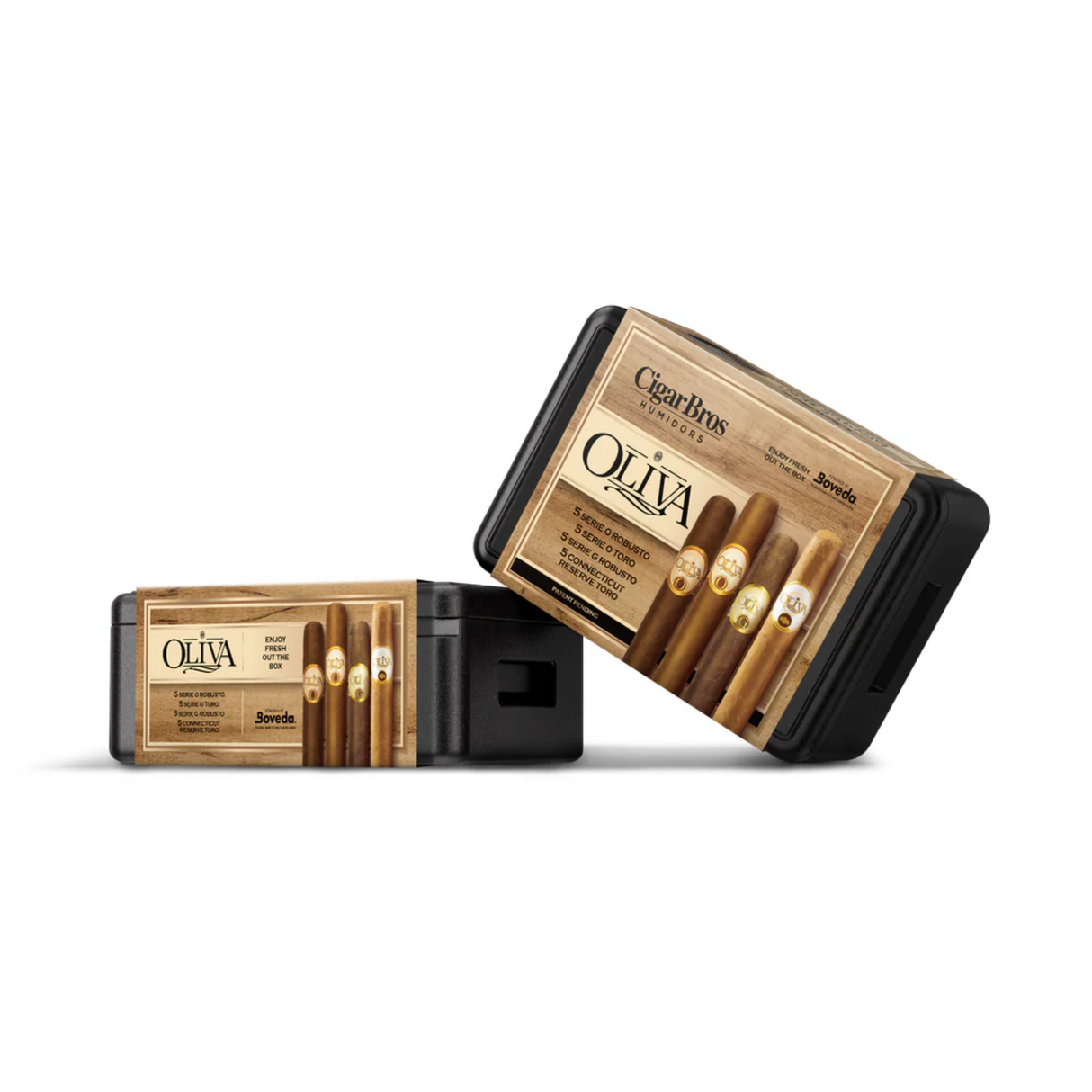 CigarBros X Oliva Variety 20 Premium Cigars Set + Personal Humidor by CigarBros