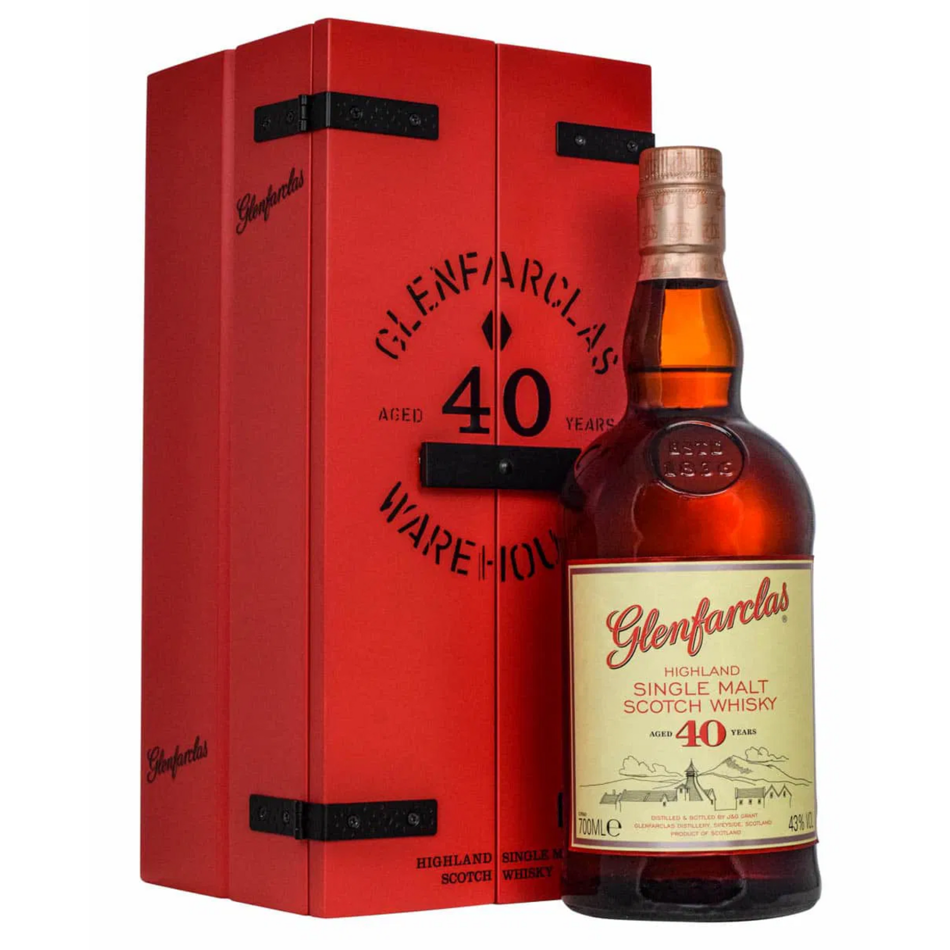 Glenfarclas 40年 シングルモルトウイスキー空箱 Glenfarclas 40 Year Warehouse Edition Scotch | Liquor Geeks