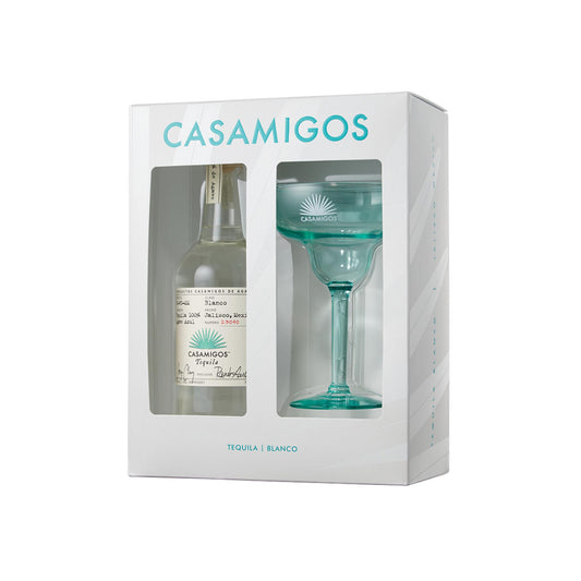 Casamigos Tequila Blanco W/ Margarita Glass - Liquor Geeks