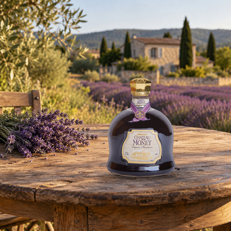 Chateau Monet lavender field table - Liquor Geeks