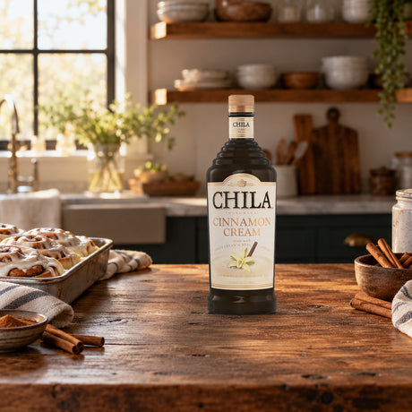 Chila Cinnamon Cream Rum cinnamon roll kitchen - Liquor Geeks