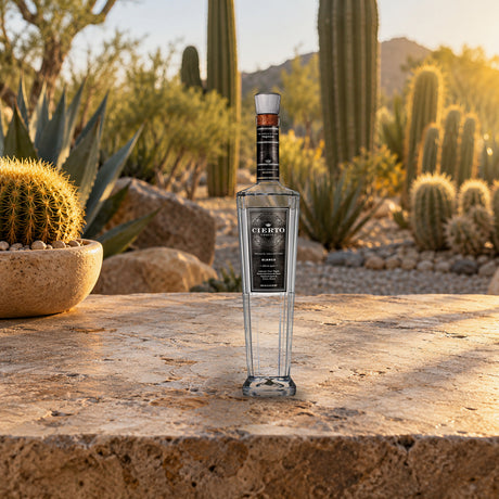 Cierto Tequila Blanco Private Collection cactus garden table - Liquor Geeks