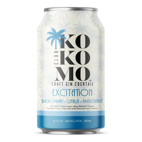 Club Kokomo Excitation Craft Gin Cocktail 4-Pack