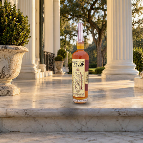 Colonel E.H. Taylor Single Barrel Bourbon Whiskey mansion portico step - Liquor Geeks