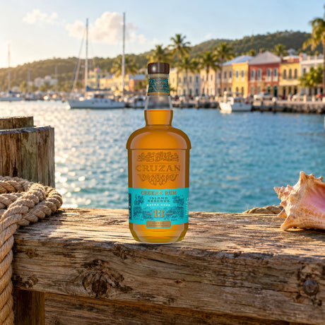 Cruzan Island Reserve Extra Aged 13 Year Rum christiansted boardwalk - Liquor Geeks