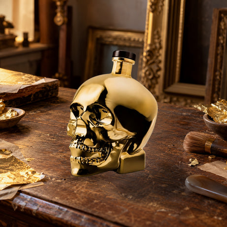 Crystal Head Vodka Gold Edition gilders bench - Liquor Geeks
