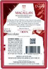 The Macallan 18 Year Old Sherry Oak Single Malt Scotch Whiskey