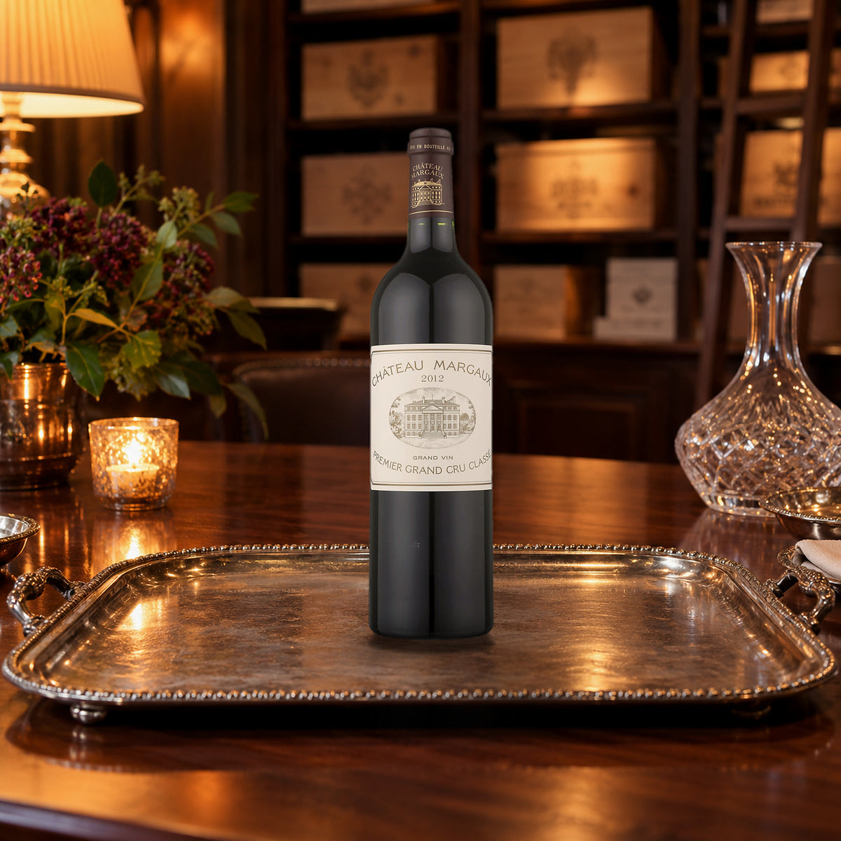 Chateau Margaux Margaux 2012 With Wood Box decanting tray - Liquor Geeks