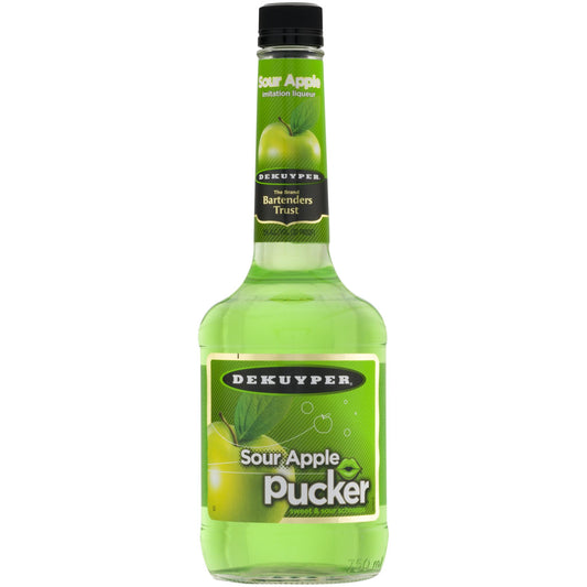 Dekuyper Sour Apple Schnapps Pucker - Liquor Geeks