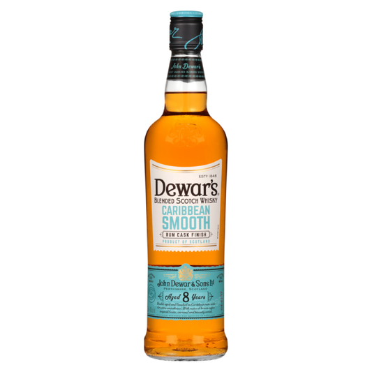 Dewar's Blended Scotch Caribbean Smooth Rum Cask Finish 8 Yr - Liquor Geeks