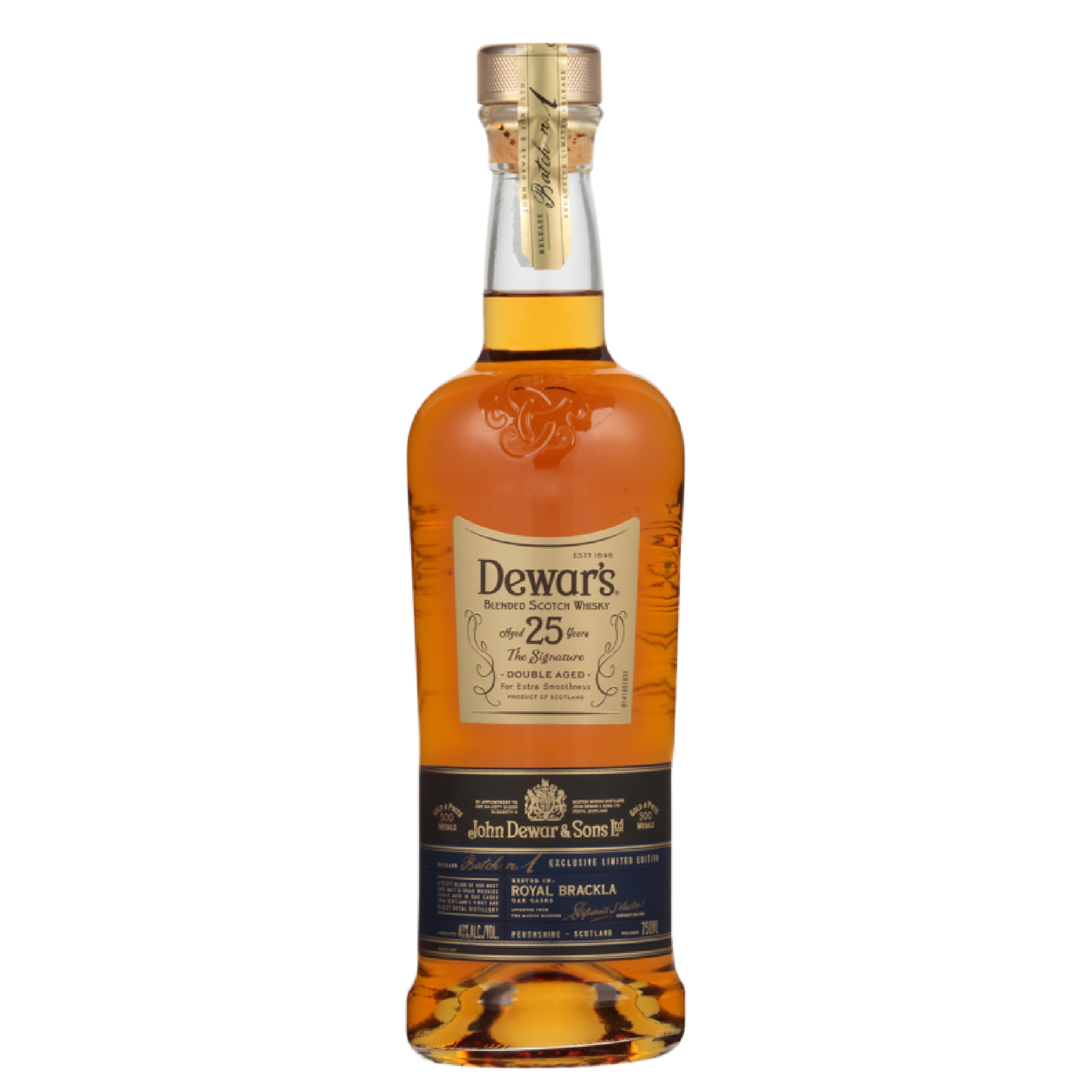 Dewar's Blended Scotch The Signature Double Aged 25 Yr - Liquor Geeks