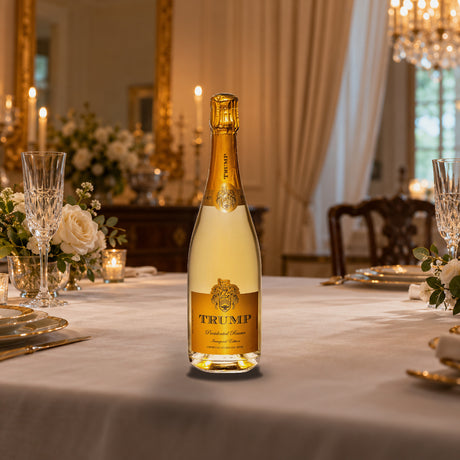 Trump Sparkling Wine Presidential Reserve Inaugural Edition Monticello dinner - Liquor Geeks