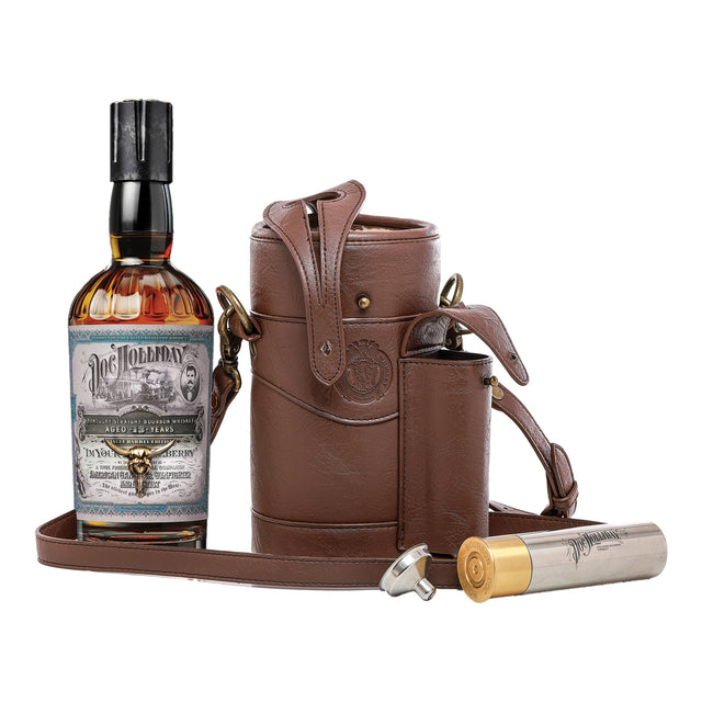 Doc Holliday 13 Year Kentucky Straight Bourbon Whiskey Hunter's Bag Gift Set 700mL